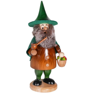 Räuchermann Räucherwichtel Kräutersammler braun - 21 cm