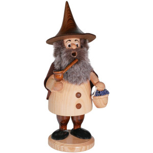 Räuchermann Räucherwichtel Blaubeersammler natur - 21 cm