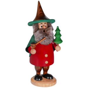 Räuchermann Räucherwichtel Baummauser Baumdieb rot - 21 cm