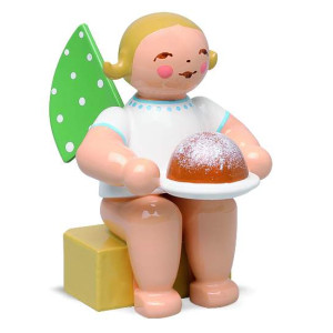 Engel klein mit Kuchen - Auslaufartikel