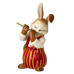 Osterhase Lustiger Flötist