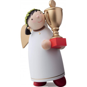Schutzengel mit Pokal, 8 cm