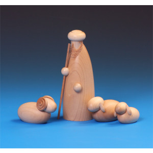 Hirtengruppe natur 4-teilig