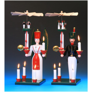 Glockenengel & Glockenbergmann, farbig