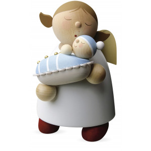 Schutzengel mit Baby - Junge, groß