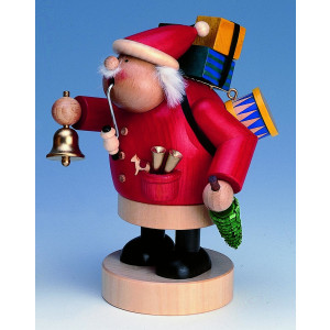 Räuchermännchen Weihnachtsmann mit Glocke