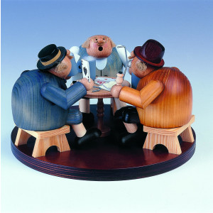 Räuchermännchen Skatrunde Trio