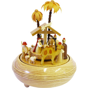 Spieldose Christi Geburt Naturfarbe