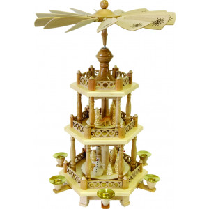 Pyramide 2-stöckig Barockzaun, Schneemänner
