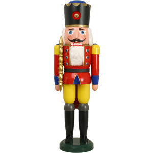 Nussknacker König XXL in Rot, 100 cm