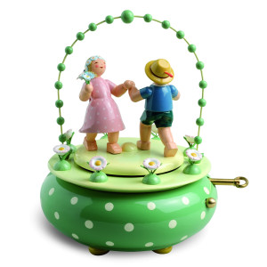 Spieldose Zwei Tänzer im Bogen - Auslaufartikel