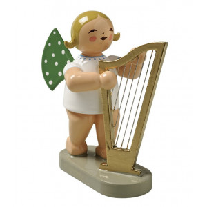 Engel mit Harfe groß, blondes Haar