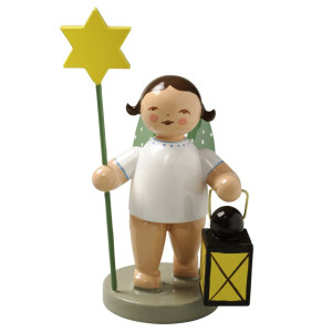 Engel mit Stern und Laterne (nur mit braunem Haar)