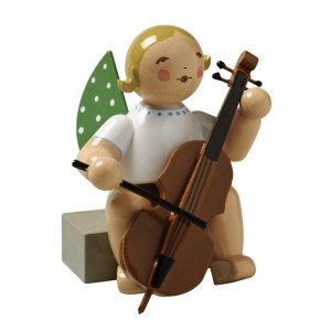 Engel mit Violoncello sitzend