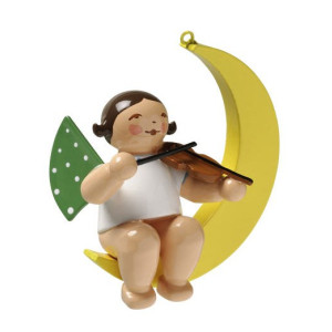 Engel mit Geige im Mond, klein