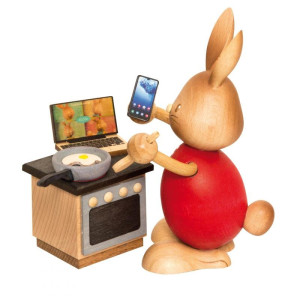 Hase Stupsi im Homeoffice