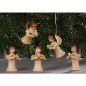 Engel mit Gesangbuch natur - 5-teilig