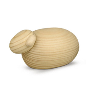 Große Weihnachtskrippe Lamm, natur, einzeln