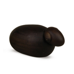 Große Weihnachtskrippe Lamm schwarz, einzeln