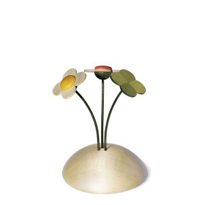 Wiese natur mit 3 Blumen
