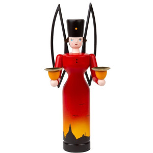 Lichterengel Jahresengel  2026 "Abendstimmung in Seiffen" - 29 cm