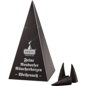 24 Feine Neudorfer Räucherkerzen Weihrauch Spitzkegel