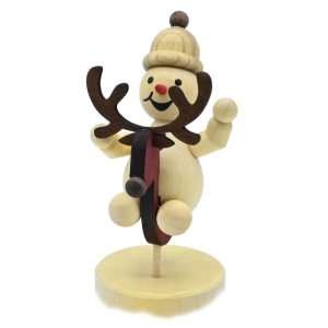 Schneemann Junior auf Schaukelelch