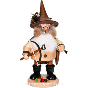 Räuchermann Räuberwichtel mit Armbrust - 26 cm