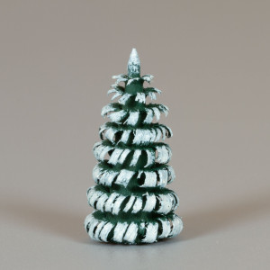 Erzgebirgischer Spanbaum Ringelbaum grün/weiß - 3 cm