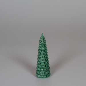 Erzgebirgischer Spanbaum Ringelbaum grün - 8 cm