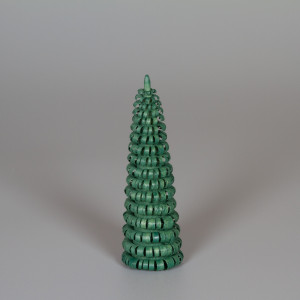 Erzgebirgischer Spanbaum Ringelbaum grün - 10 cm