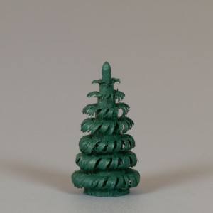 Erzgebirgischer Spanbaum Ringelbaum grün - 2,5 cm