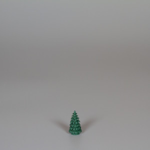 Erzgebirgischer Spanbaum Ringelbaum grün - 2,5 cm