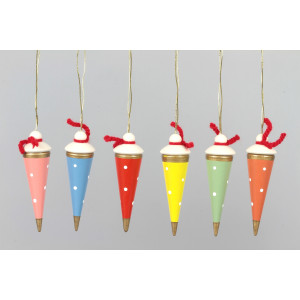 Baumbehang Zuckertüten Schulanfang, 6-teilig