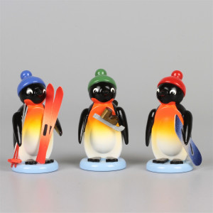 Pinguine Wintersportler, 3-teilig, exklusiv