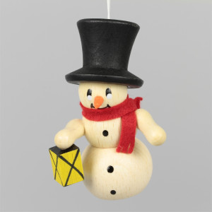 Baumbehang Schneemann mit Laterne