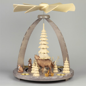 Weihnachtspyramide für Teelichte Teelichtpyramide Weihnachtsdeko 52 1679