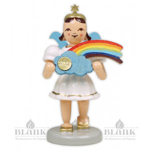 Kurzrockengel mit Regenbogen, Jahresedition 2023 - farbig