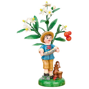 Hubrig Jahresfigur Herbstkind 2025 Junge mit Jasmin limitiert