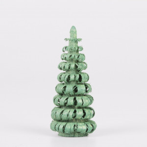 Erzgebirgischer Spanbaum Ringelbaum grün - 4 cm