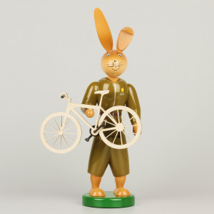 Osterhase mit Fahrrad - 25 cm