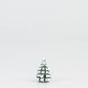 Erzgebirgischer Spanbaum Ringelbaum grün/weiß - 1,5 cm