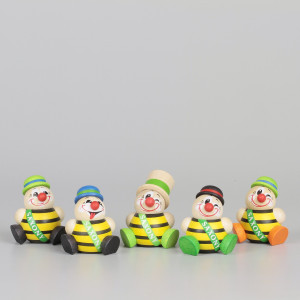 Kugelfiguren Sachsen Saxony Clowny, 5-teilig