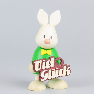 Osterhase Kaninchen Max mit Viel Glück
