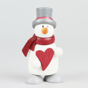 Schneemann Fritz mit Herz