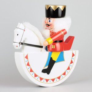 Nussknacker Olbernhauer Reiterlein König, 27 cm