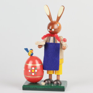 Osterhase Maler mit Osterei - 16 cm