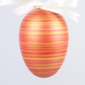 Handgedrechseltes Maxi Osterei, 8 cm, Einzelstück
