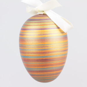 Handgedrechseltes Maxi Osterei, 8 cm, Einzelstück