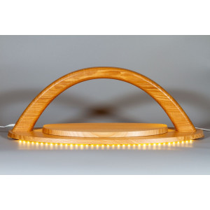 LED-Schwibbogen Esche natur zum selbst Bestücken, groß